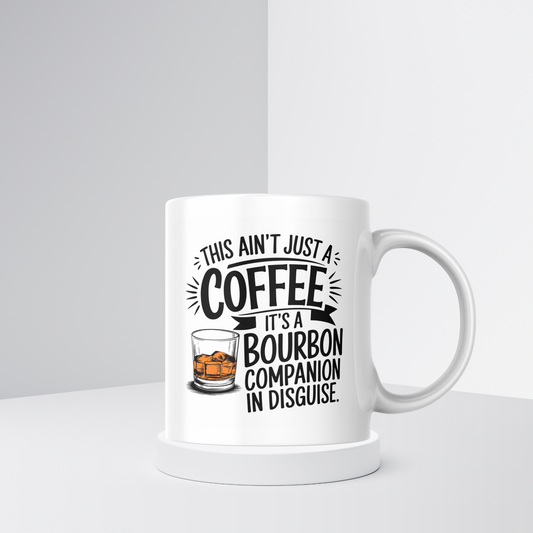 Coffee and Bourbon Companion – Funny Disguise Mug