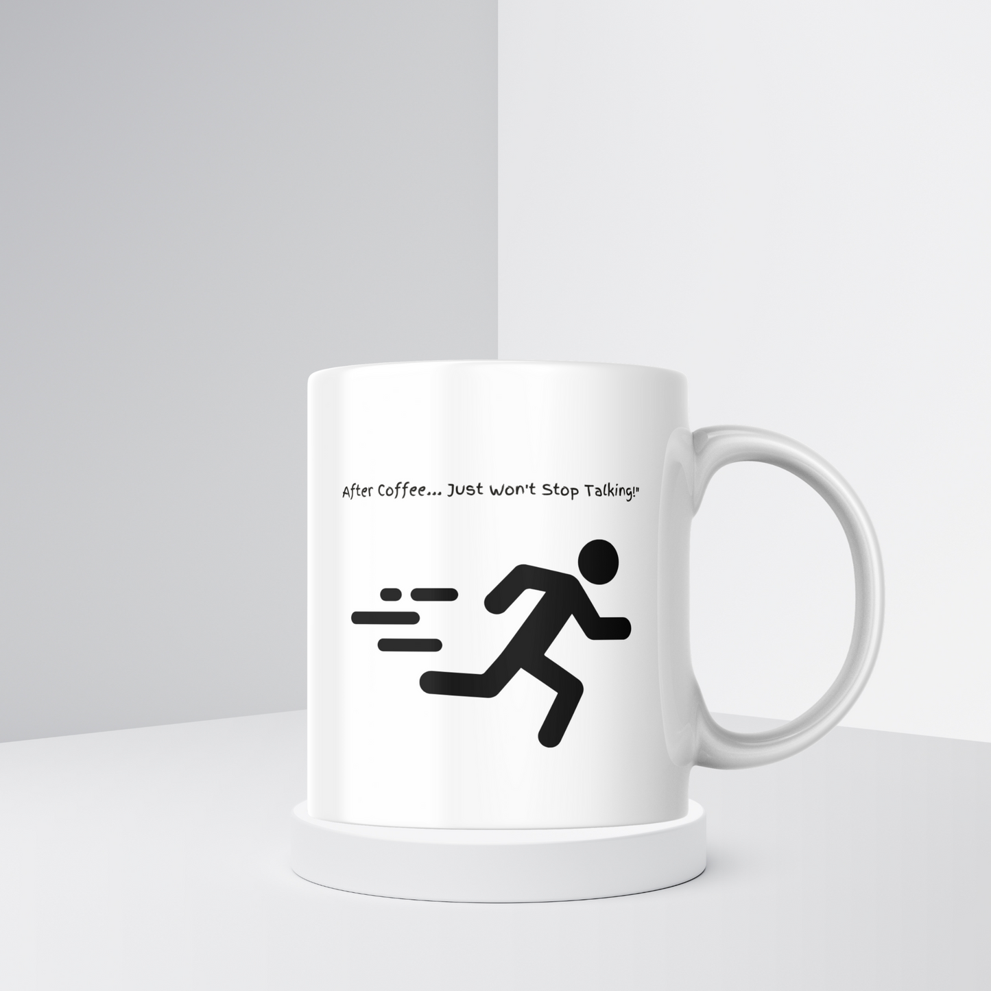 Before and After Coffee Mug - Funny Energy Boost Design